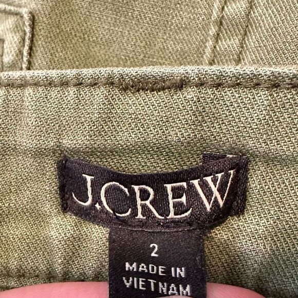 J.Crew Garment Dyed Utility Mini Skirt Women’s 2 Army Green Military Gropcore - Picture 5 of 9
